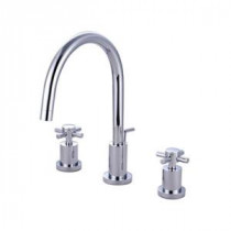 8 in. Widespread 2-Handle High-Arc Bathroom Faucet in Polished Chrome