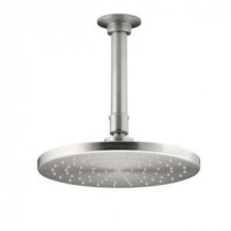 Contemporary 1-Spray 8 in. Round Showerhead in Vibrant Brushed Nickel