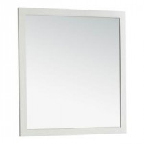 Chelsea 34 in. L x 32 in. W Wall Mounted Decor Vanity Mirror in Soft White