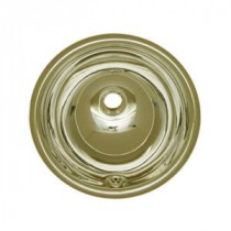 Drop-in Bathroom Sink in Polished Brass