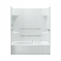 Accord 30 in. x 60 in. x 74-1/4 in. Standard Fit Bath and Shower Kit with Left-Hand Drain in White