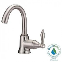 Fairmont Single Hole Single-Handle High-Arc Bathroom Faucet with Side Handle in Brushed Nickel