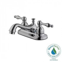 Saratoga 4 in. Centerset 2-Handle Bathroom Faucet in Polished Chrome