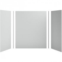 Choreograph 60in. X 32 in. x 72 in. 5-Piece Bath/Shower Wall Surround in Ice Grey for 72 in. Bath/Showers
