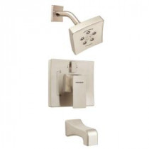 The Edge Single-Handle 3-Spray Tub and Shower Faucet in Brushed Nickel