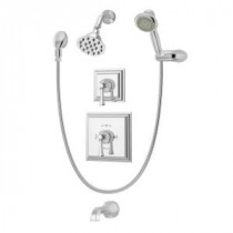 Canterbury Single-Handle 1-Spray Tub and Shower Faucet with Hand Shower System in Chrome