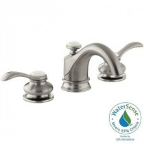 Fairfax 8 in. Widespread 2-Handle Bathroom Faucet with Lever Handles in Vibrant Brushed Nickel