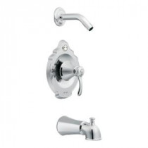 Vestige 1-Handle Posi-Temp Tub and Shower Faucet Trim Kit in Chrome (Valve Sold Separately)