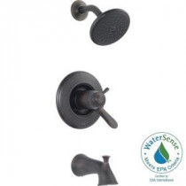 Lahara TempAssure 17T Series 1-Handle Tub and Shower Faucet Trim Kit Only in Venetian Bronze (Valve Not Included)