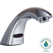 Commercial Battery-Powered Single Hole Touchless Bathroom Faucet in Chrome