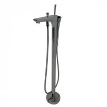 Forever Series 1-Handle Freestanding Claw Foot Tub Faucet with Handshower in Polished Chrome