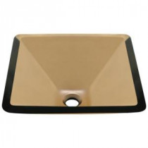 Glass Vessel Sink in Taupe