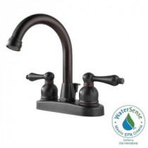 Hi-Arc, 4 in. 2-Handle Bathroom Faucet in Oil Rubbed Bronze with Pop-Up