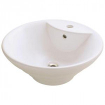 Porcelain Vessel Sink in Bisque