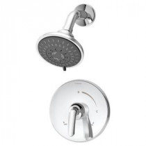 Elm 1-Handle 3-Spray Shower Faucet System in Chrome