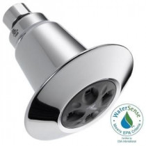 1-Spray 1.5 GPM Water-Efficient Shower Head in Chrome Featuring H2Okinetic