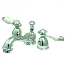 4 in. Minispread 2-Handle Low-Arc Bathroom Faucet in Chrome