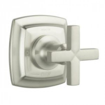 Margaux 1-Handle Volume Control Valve Trim Kit in Vibrant Brushed Nickel with Cross Handle (Valve Not Included)