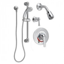 Commercial Water-Saving 36 in. Shower System with Hand Shower, 2-Way Diverter and Shower Only Trim in Polished Chrome