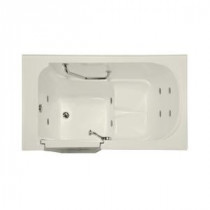 Lifestyle 4.3 ft. Reversible Drain Walk-In Whirlpool Tub in Biscuit