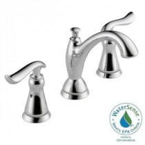 Linden 8 in. Widespread 2-Handle High-Arc Bathroom Faucet in Chrome Featuring Diamond Seal Technology