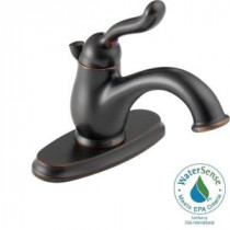 Leland 4 in. Centerset Single-Handle Bathroom Faucet in Venetian Bronze with Metal Pop-Up