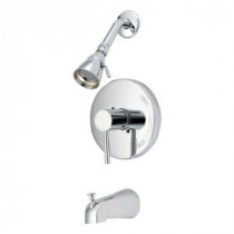 Metro Collection Pressure Balance Single-Handle 1-Spray Tub and Shower Faucet in Chrome