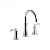Archer Single Hole 2-Handle High Arc Bathroom Faucet Trim Kit in Polished Chrome (Valve Not Included)