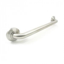 Platinum Designer Series 30 in. x 1.25 in. Grab Bar Tri-Step in Satin Stainless Steel (33 in. Overall Length)