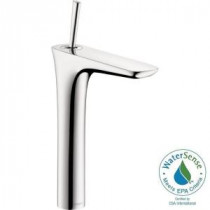 PuraVida High Riser Single Hole 1-Handle Mid-Arc Bathroom Faucet in Chrome