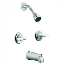 Aberdeen 2-Handle 1-Spray Tub and Shower Faucet in Polished Chrome