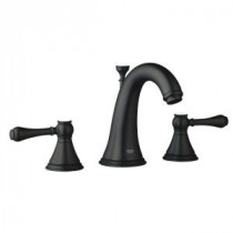 Seabury 8 in. Widespread 2-Handle Low-Arc Bathroom Faucet in Oil Rubbed Bronze Less Handles