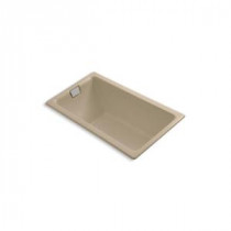 Tea-for-Two 5-1/2 ft. Reversible Drain Bathtub in Mexican Sand