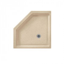 38 in. x 38 in. Solid Surface Single Threshold Shower Floor in Bermuda Sand