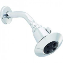 Adjustable 1-Spray 1.85 GPM Water-Amplifying Shower Head in Chrome