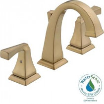 Dryden 8 in. Widespread 2-Handle High-Arc Bathroom Faucet in Champagne Bronze