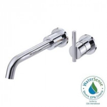 Parma 1-Handle Wall-Mount Faucet Trim Only with Touch Down Drain in Chrome