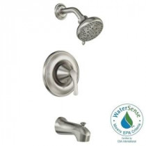 Darcy Single-Handle 5-Spray Tub and Shower Faucet in Spot Resist Brushed Nickel