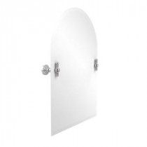 Retro-Dot Collection 21 in. x 29 in. Frameless Arched Top Single Tilt Mirror with Beveled Edge in Polished Chrome
