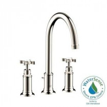 Axor Montreux 8 in. Widespread 2-Handle Bathroom Faucet in Polished Nickel