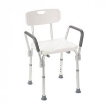 Bath Bench with Padded Arms with Backrest