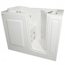 Gelcoat 4 ft. Walk-In Whirlpool and Air Bath Tub with Right Drain in White