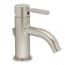 Sereno Single Hole 1-Handle Mid-Arc Bathroom Faucet in Satin Nickel (Valve Not Included)