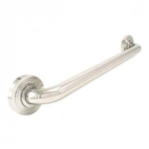 Platinum Designer Series 24 in. x 1.25 in. Grab Bar Bands in Polished Stainless Steel (27 in. Overall Length)