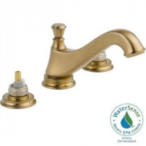 Cassidy 8 in. Widespread 2-Handle Low-Arc Bathroom Faucet in Champagne Bronze Less Handles