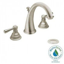 Kingsley 8 in. Widespread 2-Handle High-Arc Bathroom Faucet Trim Kit in Brushed Nickel (Valve Sold Separately)