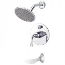 Adelais Single-Handle 1-Spray Tub and Shower Faucet in Chrome