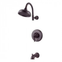 Ashfield Single-Handle Tub and Shower Faucet Trim Kit in Tuscan Bronze