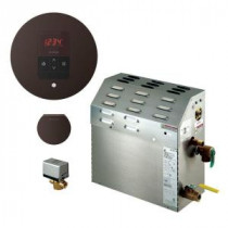 7.5kW Steam Bath Generator with iTempo AutoFlush Round Package in Oil Rubbed Bronze