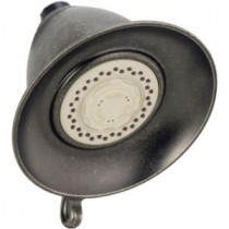 Victorian 3-Spray 5-1/2 in. Touch-Clean Shower Head in Aged Pewter